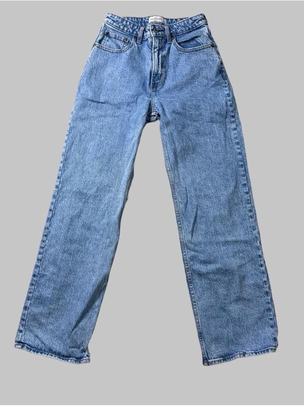 Abercrombie & Fitch Light Blue Straight-Leg Jeans